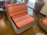 Modern Design 5 Piece Outdoor Wicker / Rattan Outdoor Patio Furniture Set Sunbrella Dolce Mango