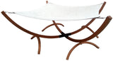 NEW Outdoor Wood Double Arc Stand Hammock Daybed Chaise Lounge