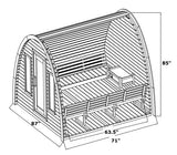 Canadian Pine Wood Dome Top Wet Dry Swedish Outdoor Steam Sauna