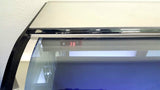 71" Curved Glass Stainless Steel Deli Cake Display Refrigerator