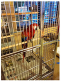 Extra Large Indoor / Outdoor 304 Stainless Steel Bird / Parrot Macaw Cage SUS304 Medical Grade Stainless Steel