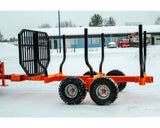 NEW Tractor PTO Drive 15.5' Ft Forest Log Crane w/ 13K Capacity Logging Timber Wood Trailer